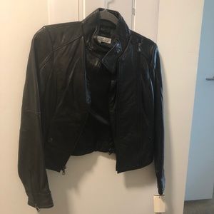 NWT Kenneth Cole Real Leather Jacket